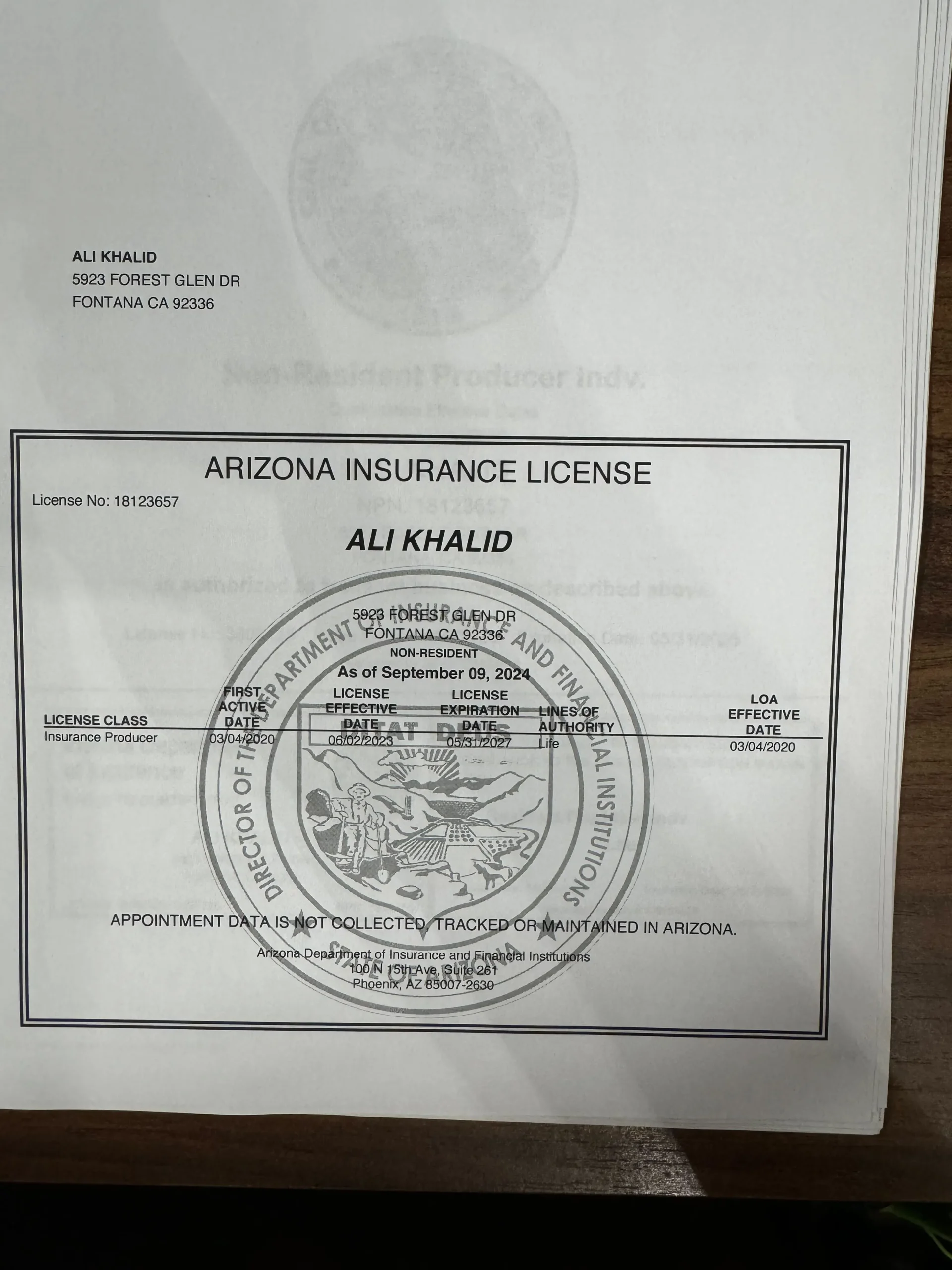 Arizona State Licenses